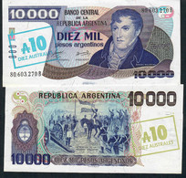 ARGENTINA P322c 10 AUSTRALES /10.000 P.A. 1985  UNC. - Argentina