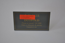 Plaque En Métal Revendeur 'Parker - Duofold' - Targhe Smaltate (a Partire Dal 1961)