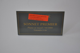 Plaque En Métal Revendeur 'Parker - Sonnet Premier' - Enameled Signs (after1960)