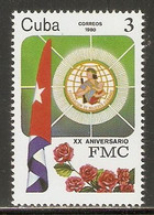 Cuba 1980 Mi# 2492 ** MNH - Cuban Women's Federation, 20th Anniv. - Neufs