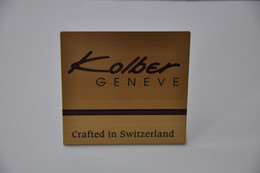 Plaque En Métal Revendeur 'Kolber Genève' - Placas Esmaltadas (desde 1961)