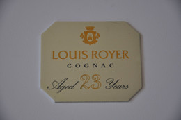 Plaque En Métal 'Louis Royer Cognac' - Placas Esmaltadas (desde 1961)