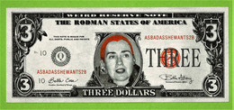 USA / THE RODMAN STATES OF AMERICA  / BILLET FANTAISIE DE 3 DOLLARS / FICTIF - Fictifs & Spécimens