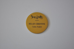 Plaque En Métal 'Relais Christine' - Emailschilder (ab 1960)