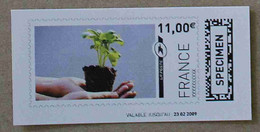 Ti02-02 : SPECIMEN - Plante, Mains 11.00 €  +  11.10 € (autoadhésifs / Autocollants) - Especimenes