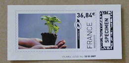 Ti02-02 : SPECIMEN - Plante, Mains 36.84 €  +  11.00 € (autoadhésifs / Autocollants) - Specimen