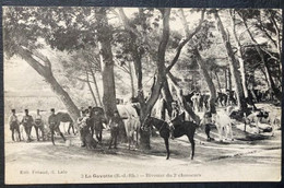 CPA MARSEILLE LA GAVOTTE BIVOUAC DU 2 CHASSEURS (13 Bouches Du Rhône ) Animée Chevaux Militaires - Quartiers Nord, Le Merlan, Saint Antoine