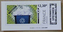 Ti02-02 : SPECIMEN - Recycler, Poubelle 12.30 €  +  38.93 € (autoadhésifs / Autocollants) - Specimen