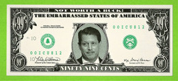 USA / THE AMBARRASSED  STATES OF AMERICA /  BILLET FICTIF / / NO LEGAL TENDER / 99 CENTS - Fictifs & Spécimens