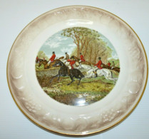 ASSIETTE ROYAL WORCESTER COMPANY Déco THE FAMOUS HUNTING SCENE J.F. HERRING SEN - Sin Clasificación