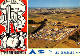 CPSM 17 ILE D'OLERON SAINT PIERRE D'OLERON CAMPING LES CERCELLES     Grand Format  15 X 10,5 Cm - Saint-Pierre-d'Oleron