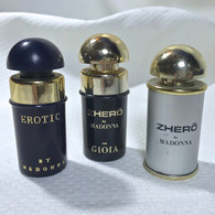 3 Mini Parfum 2x ZHERO' + 1x EXTOTIC By MADONNA 4ml - Miniatures Femmes (sans Boite)