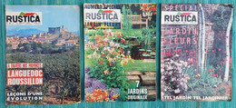 RUSTICA Lot De 3 Revues 1962 N° 12 (special Jardin Fleurs) Et 26, 1963 N°14 (spécial Jardin Fleurs) - Jardinería