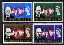 Hong Kong 1966 Churchill Commem Perf Set Of 4 U/m, SG 218-21 - Other & Unclassified