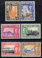 Hong Kong 1941 KG6 Centenary Set Of 6 Lightly Mounted Mint SG163-8 - Other & Unclassified