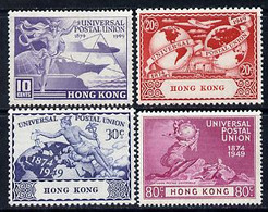 Hong Kong 1949 KG6 75th Anniversary Of Universal Postal Union Set Of 4 U/m, SG173-76 - Autres & Non Classés