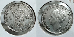 NETHERLANDS 1 GULDEN 1929 Km# 161.1 SILVER (G#07-71) - 1 Gulden