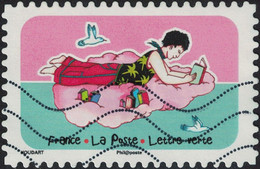 France 2020 Oblitéré Used Carnet Vacances Espace Soleil Liberté Cinquième Timbre Y&T 1875 - Used Stamps