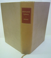 LUIGI RUSSO - GIOVANNI VERGA OPERE - RICCIARDI EDITORE- 1958 - Bibliographien