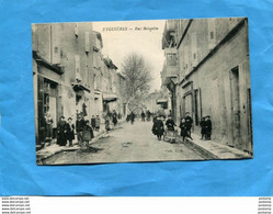 Eyguières - Rue Boisgelin-beau Plan Très  Animé -café-commerces- -années 1900-10-édition L A - Eyguieres