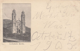 6054) EBERBACH - KATHOLISCHE KIRCHE - Seltene Sehr Alte AK - 17.10.1905 !! - Eberbach