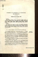 Chambre De Commerce Et D'industrie De Bordeaux, N°2 (1974) : Séance Du 24 Janvier 1974 : Réunion De La Commission De Pro - Decretos & Leyes