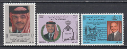 2000 Jordan  King Hussein  Complete Set Of 3 MNH - Jordan