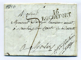 16 ROCHEFORT / Dept De Charente Inférieure   / 1810 - 1801-1848: Précurseurs XIX