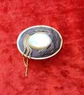 240c * MODESCHMUCK BROSCHE MIT KÜNSTLICHEN OPAL * 4 X 3 Cm **!! - Brooches