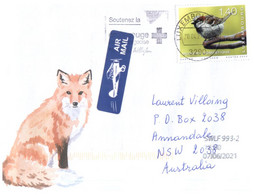 (RR 34) Luxembourg Posted To Australia (posted During COVID-19 Pandemic) With Red Cross Postmark - Brieven En Documenten
