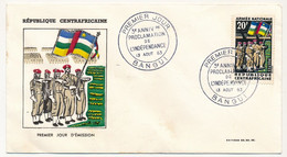 REP CENTRAFRICAINE => FDC - 3eme Anniversaire Proclamation Indépendance - 13 Aout 1963 - Bangui - Centrafricaine (République)