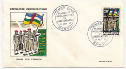 REP CENTRAFRICAINE => FDC - 3eme Anniversaire Proclamation Indépendance - 13 Aout 1963 - Bangui - Zentralafrik. Republik