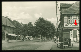 DDR AK Arendsee Altmark, Friedensstraße Mit HO-Gaststätte, Geschäfte, Oldtimer Trabant - Salzwedel