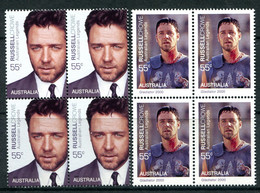 Australia 2009 Australian Legends - 13th Issue - Legends Of The Screen - Russell Crowe Blocks MNH (SG 3114) - Mint Stamps