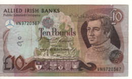 Northern  IRELAND  10 Pounds  P7a  (ALLIED IRISH BANKS  1st June 1988) - 10 Ponden