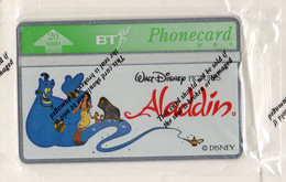 UNITED KINGDOM - L&G BRITISH TELECOM - MINT IN BLISTER - THEMATIC CARTOON - WALT DISNEY ALADDIN - BT Publicitaire Uitgaven