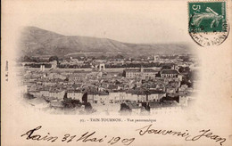 Delcampe - TAIN-TOURNON   ( ARDECHE )   VUE PANORAMIQUE - Tournon
