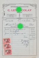 ESNEUX 1934 C. LEY NICOLAY Imprimerie - Imprenta & Papelería
