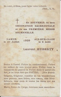 GC .  AIX - SUR - CLOIE ..-- Laurent HUBERTY . 06 Août 1939 . PREMIERE MESSE SOLENNELLE .. - Aubange