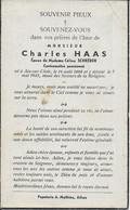 GC .  AIX - SUR - CLOIE ..-- Mr Charles HAAS , époux De Mme Célina SCHREDER, Né En 1868 , Décédé En 1942 . - Aubange