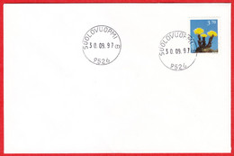 NORWAY -  9526 SUOLOVUOPMI B - 24 MmØ - (Finnmark County) - Last Day/postoffice Closed On 1997.09.30 - Emisiones Locales