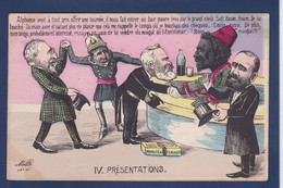 CPA Maroc Négritude Caricature Satirique Espagne Alphonse XIII Non Circulé - Sonstige & Ohne Zuordnung