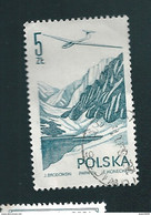 N° 55 PA55 Poste Aérienne Planeurs  Aéronautique Timbre   Pologne Oblitéré 5 Zt Polska 1976 - Usados