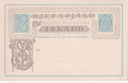 ISLANDE  ENTIER POSTAL/GANZSACHE/POSTAL STATIONERY CARTE - Postal Stationery