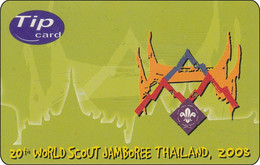 Thailand Tipcard Phonecard  Jamboree Pfadfinder Scout  Verry RAR - Tailandia