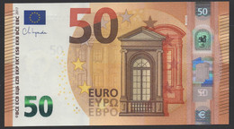 50 EURO ITALIA  SA  S037  Ch. "83"  - LAGARDE   UNC - 50 Euro