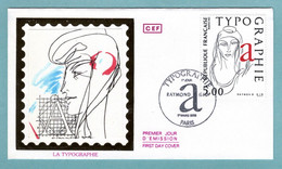 FDC France 1986 - La Typographie - Figure Allégorique - Raymond Gid - YT 2407 - Paris - 1980-1989