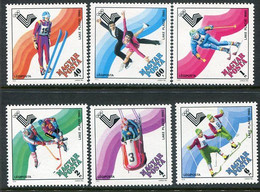 HUNGARY 1979 Winter Olympics MNH / **.  Michel 3390-95 - Neufs