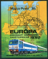 HUNGARY 1979 International Transport Exhibition Block Used.  Michel Block 137 - Blocks & Kleinbögen