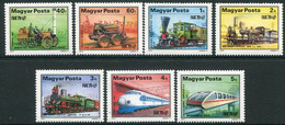 HUNGARY 1979 International Transport Exhibition (Railway Locomotives) MNH / **.  Michel 3343-49 - Nuovi